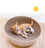 3-In-1 Bowl Type Cat Catnip Scratch Board Nail Scraper Mat Bed